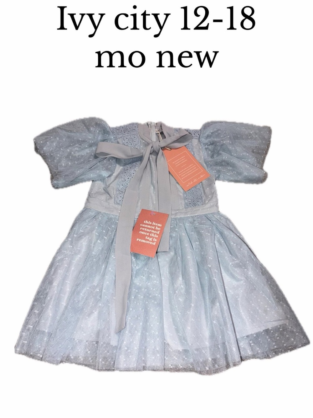 Ivy city kids 12-18 month new blue dress